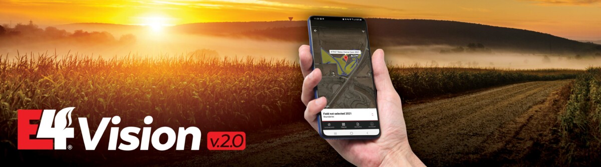 E4 Vision app, view field data on your mobile device